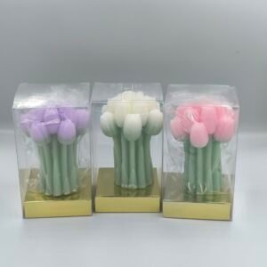 شموع على شكل باقة التوليب معطرة(12حبة)